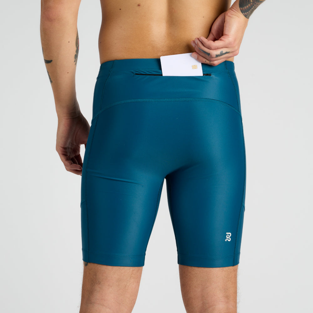 Bandit - Superbeam™ 7 Pocket 1/2 Half Tights - Deep Teal - Men's