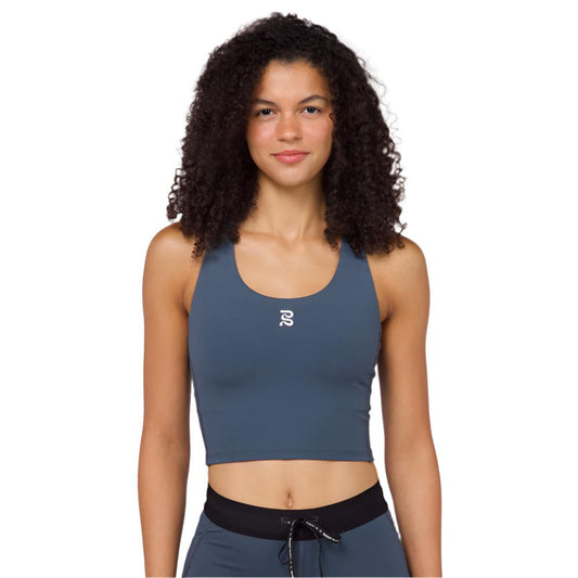 Bandit - Stamina Scoop Neck Race Crop - Storm Grey - Women's