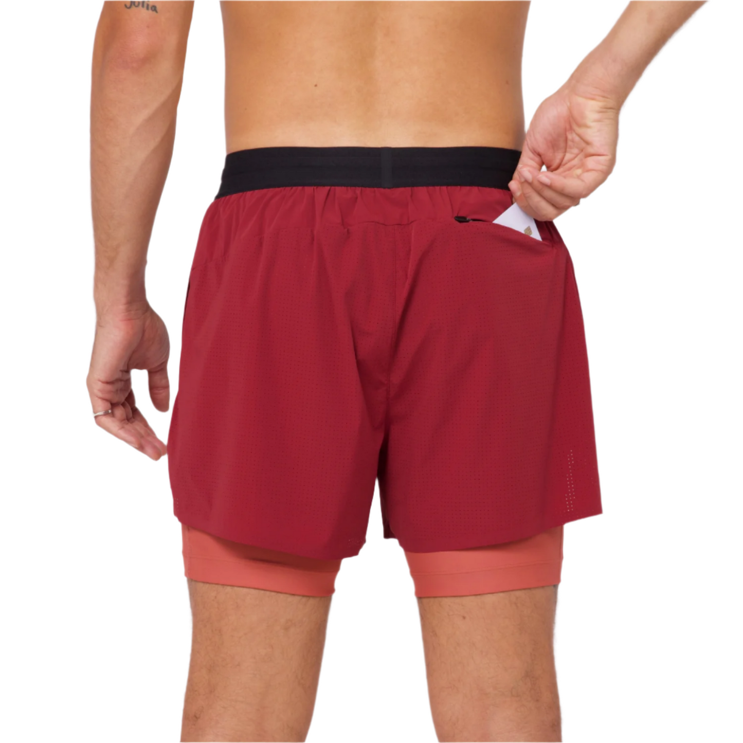 Bandit - Vento™ 4" 2-in-1 Short - Cherry Spice - Men's