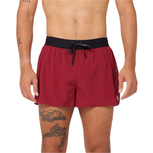 Bandit - Vento™ 3" Splitty Short - Cherry - Men's