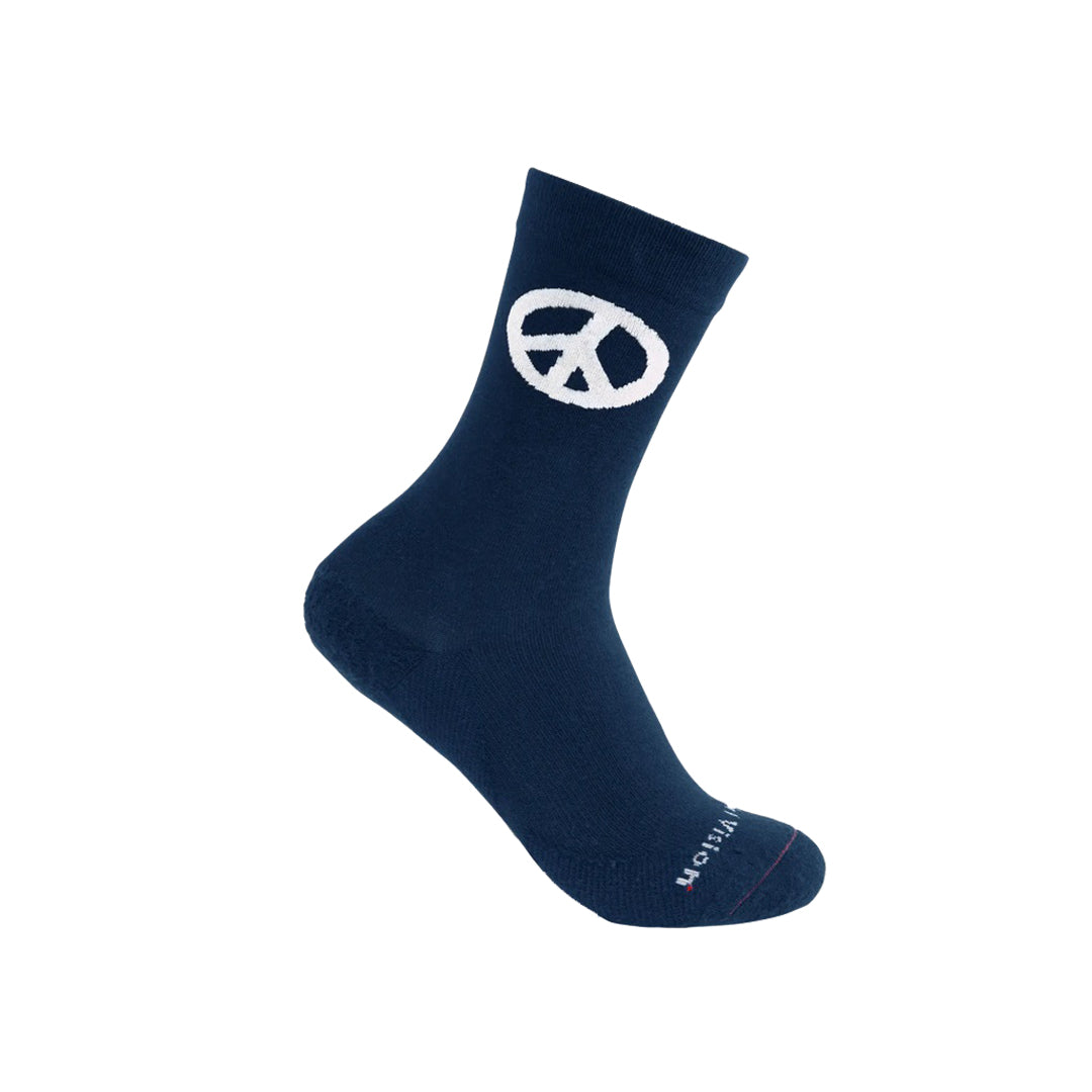 District Vision - Performance Cordura Crew Socks - Navy-White