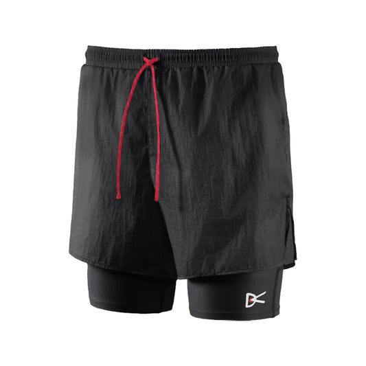 District Vision - Ripstop Layered Trail Shorts - Black - Men's