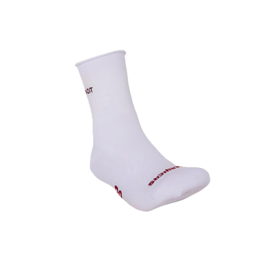 Bandit - Grid Knit Run Socks - Cherry-White - 2-pack