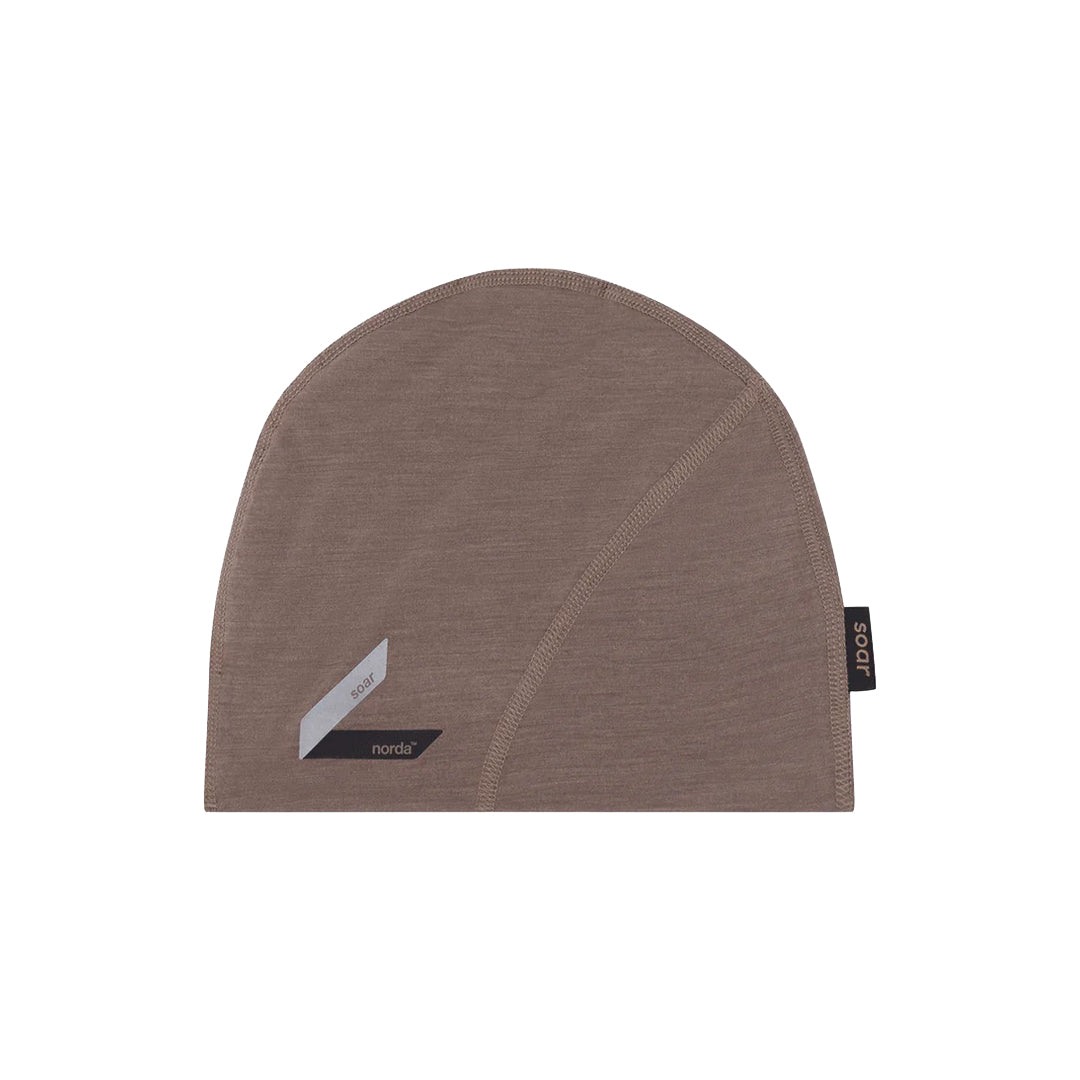 SOAR X norda - Merino Silk Beanie - Deep Taupe