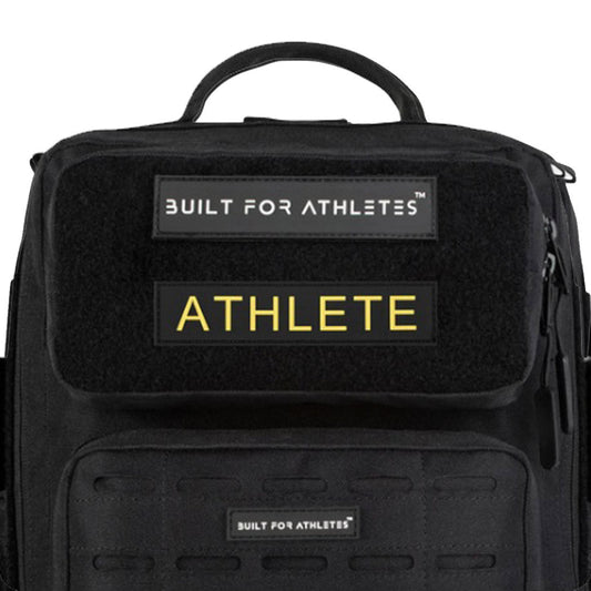 Built for Athletes - Patch - Athlete - Black with Yellow Text