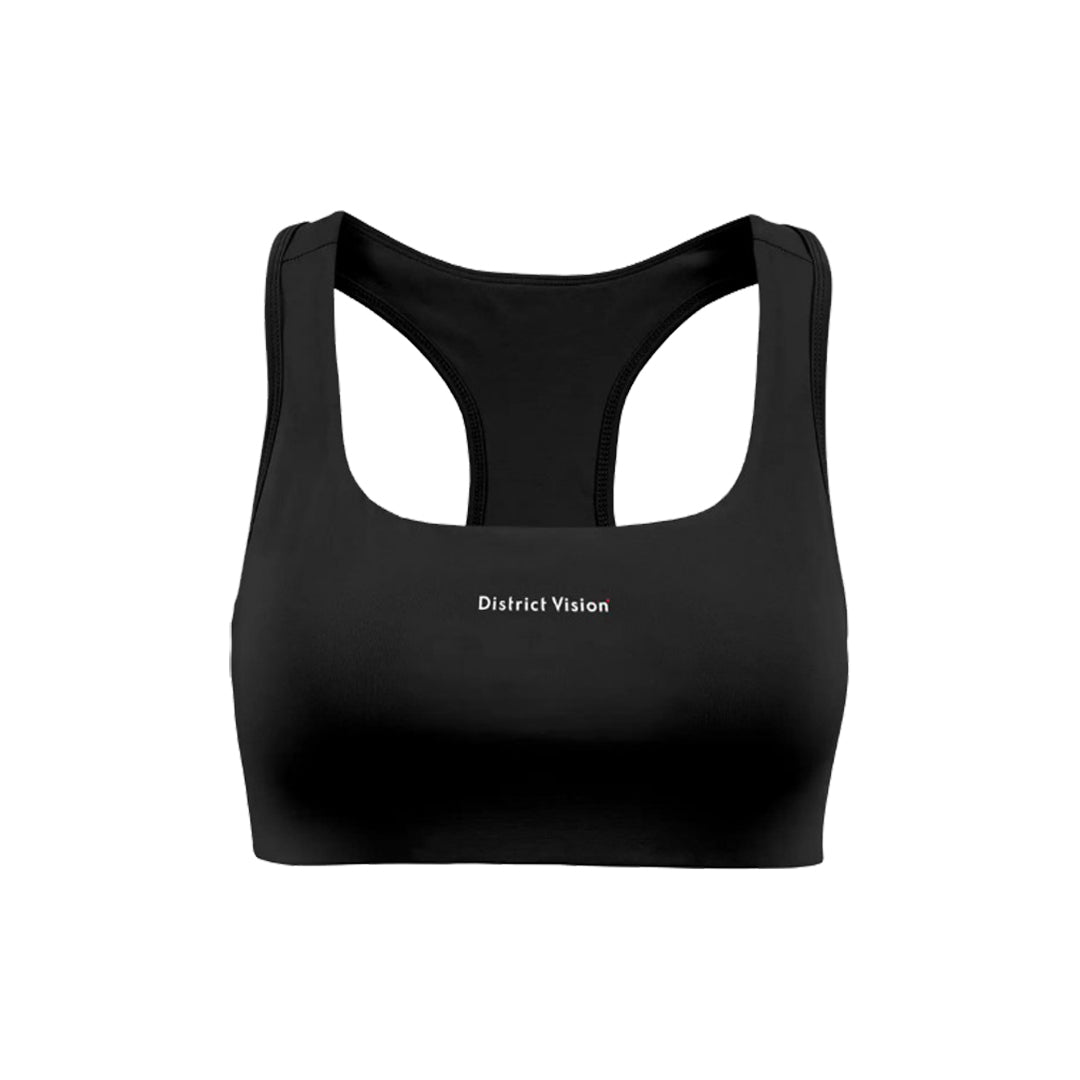 District Vision - Twin Layer Medium Support Bra - Black - Women's