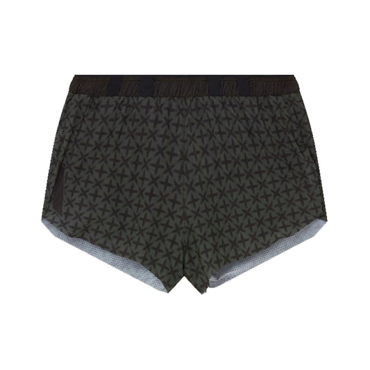 SOAR - Marathon Shorts - Black/Green Cross - Men's