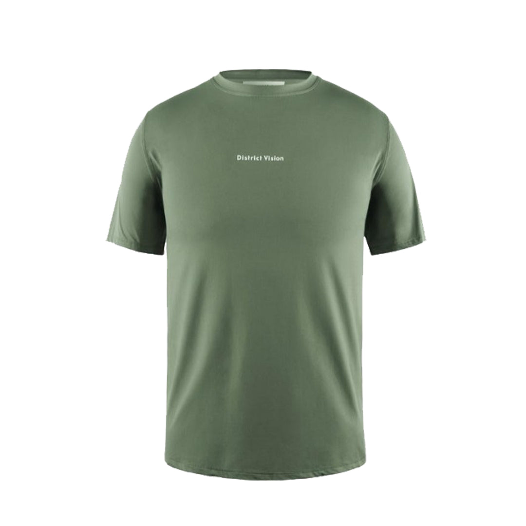 District Vision - Ultralight Aloe Short Sleeve Tee - Sage - Men's