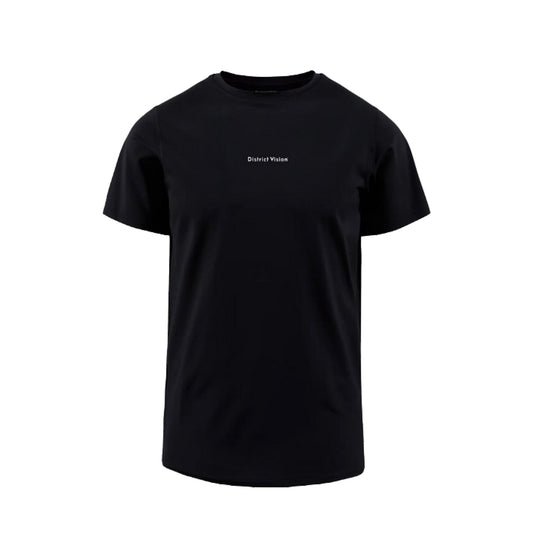 District Vision - Ultralight Aloe Short Sleeve Tee - Black Wordmark - Men's