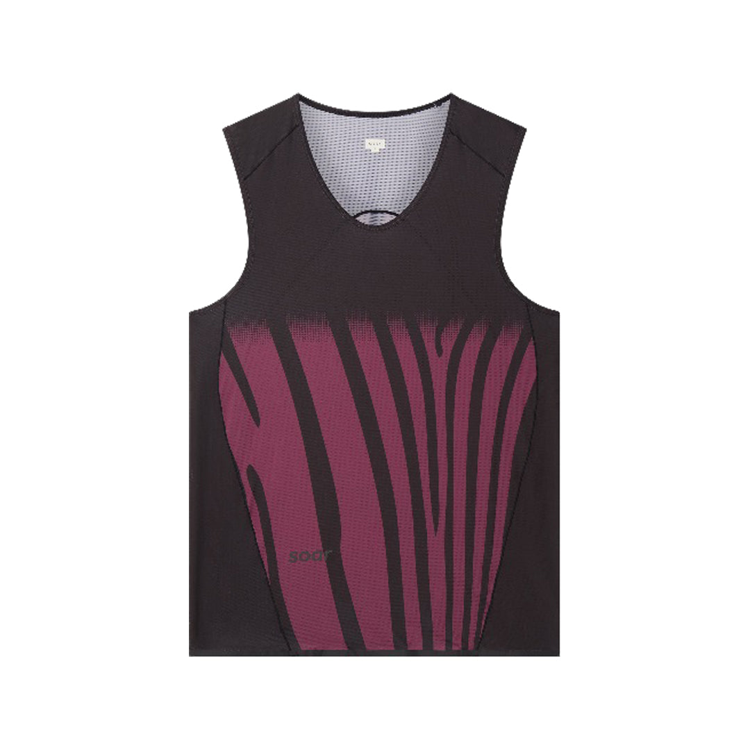 SOAR - Singlet - Black/Zebra Print - Men's