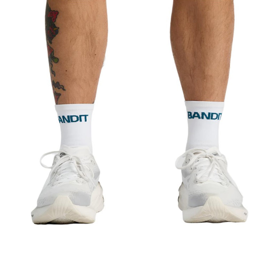 Bandit  - Lite Run Quarter Socks - Deep Teal-White - 2-pack