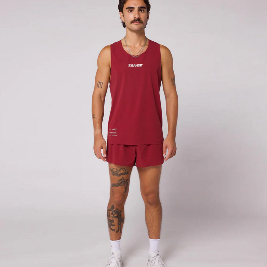 Bandit - Vento™ 3" Splitty Short - Cherry - Men's