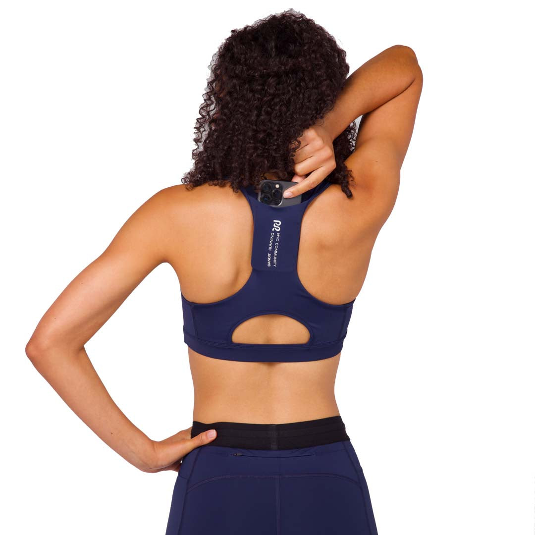 Bandit - Stamina™ Scoop Neck Run Bra - NY Navy - Women's