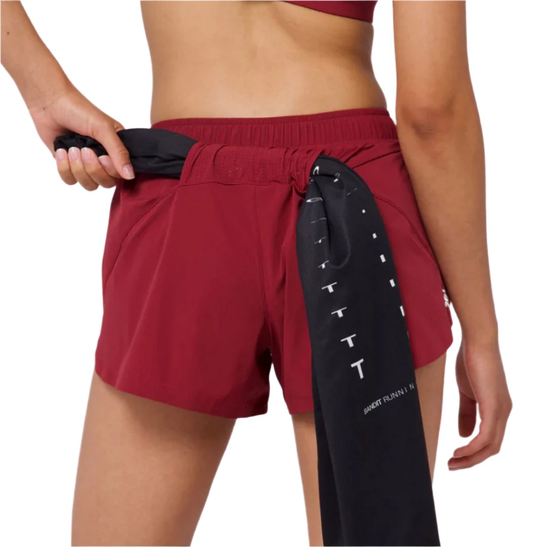 Bandit - Vento 4" Training Short - Cherry - Women's