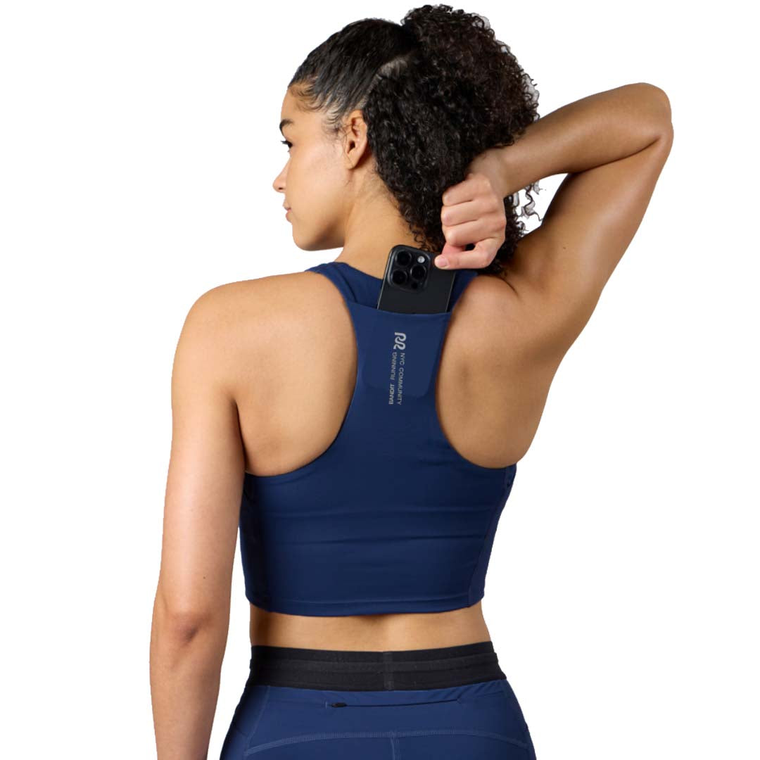 Bandit - Stamina™  Scoop Neck Race Crop - NY Navy - Women's