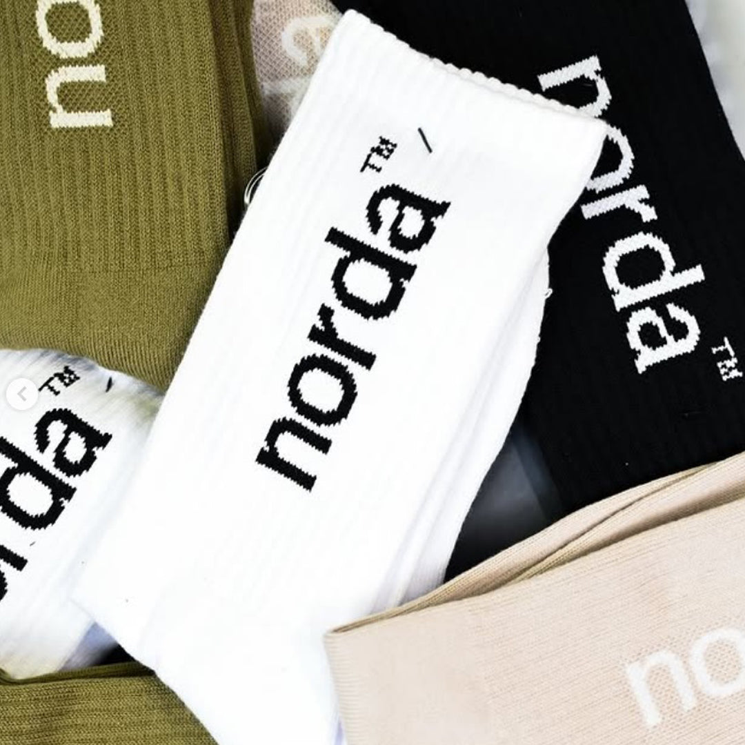 norda - Retro Socks - White