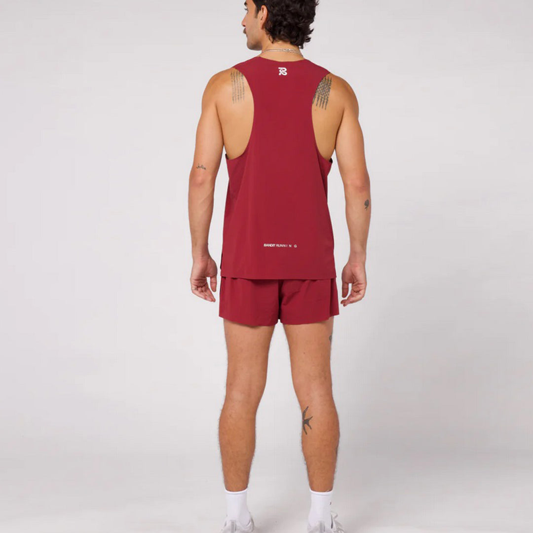 Bandit - Vento™ 3" Splitty Short - Cherry - Men's