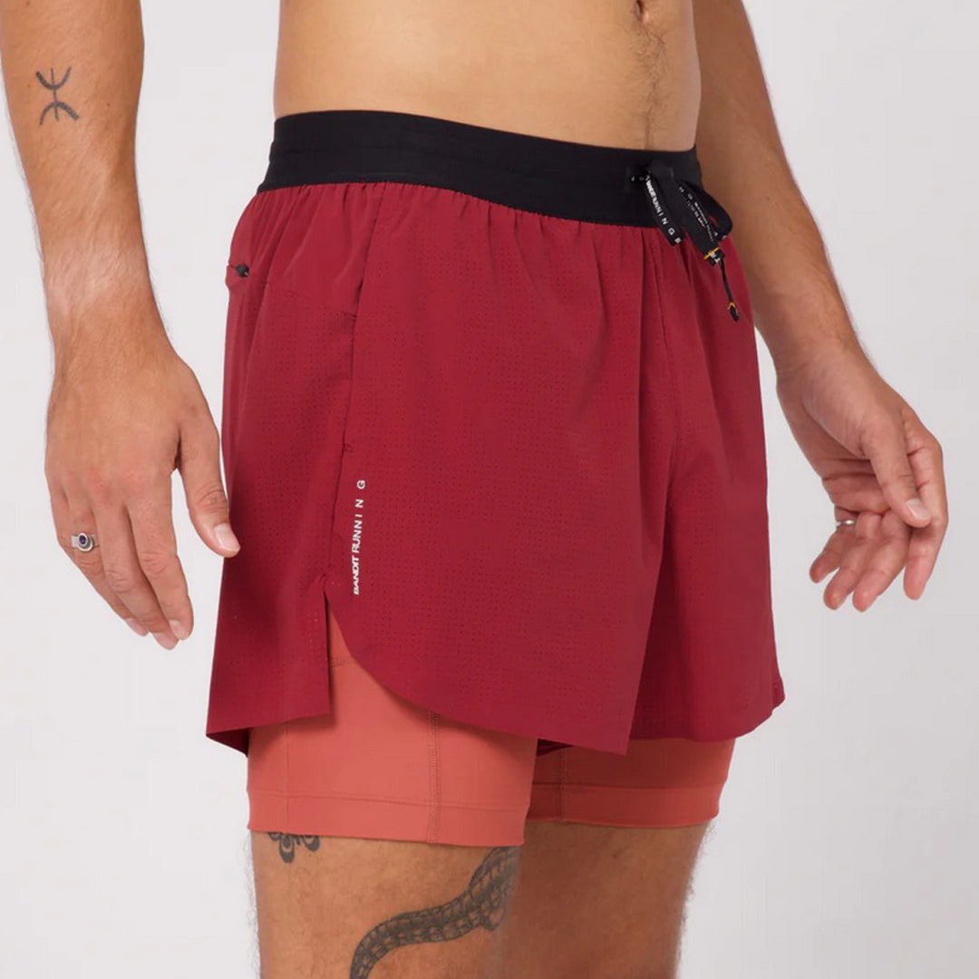 Bandit - Vento™ 4" 2-in-1 Short - Cherry Spice - Men's