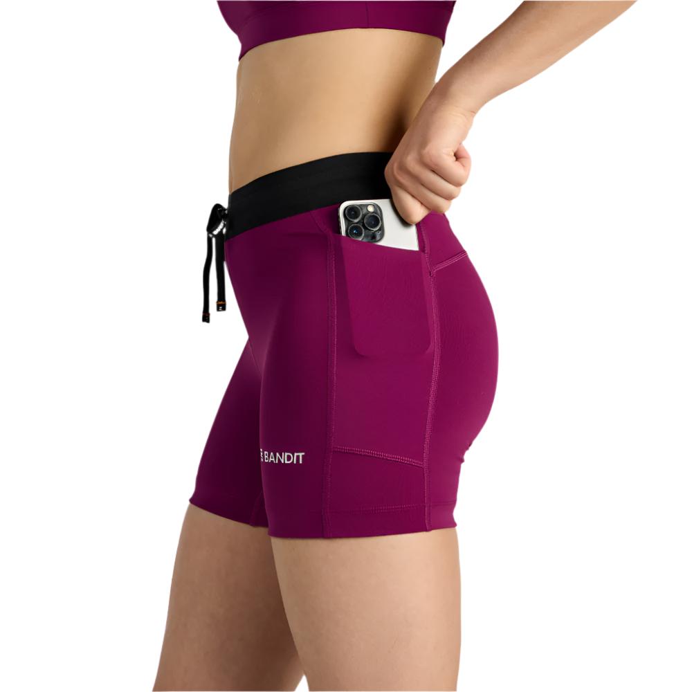 Bandit - Stamina 5" Compression Shorts - Deep Plum - Women's