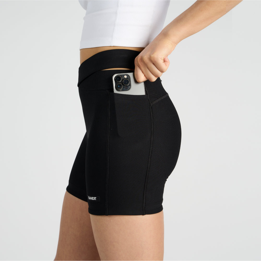 Bandit - Cadence Crossover 5" Compression Shorts - Black - Women's