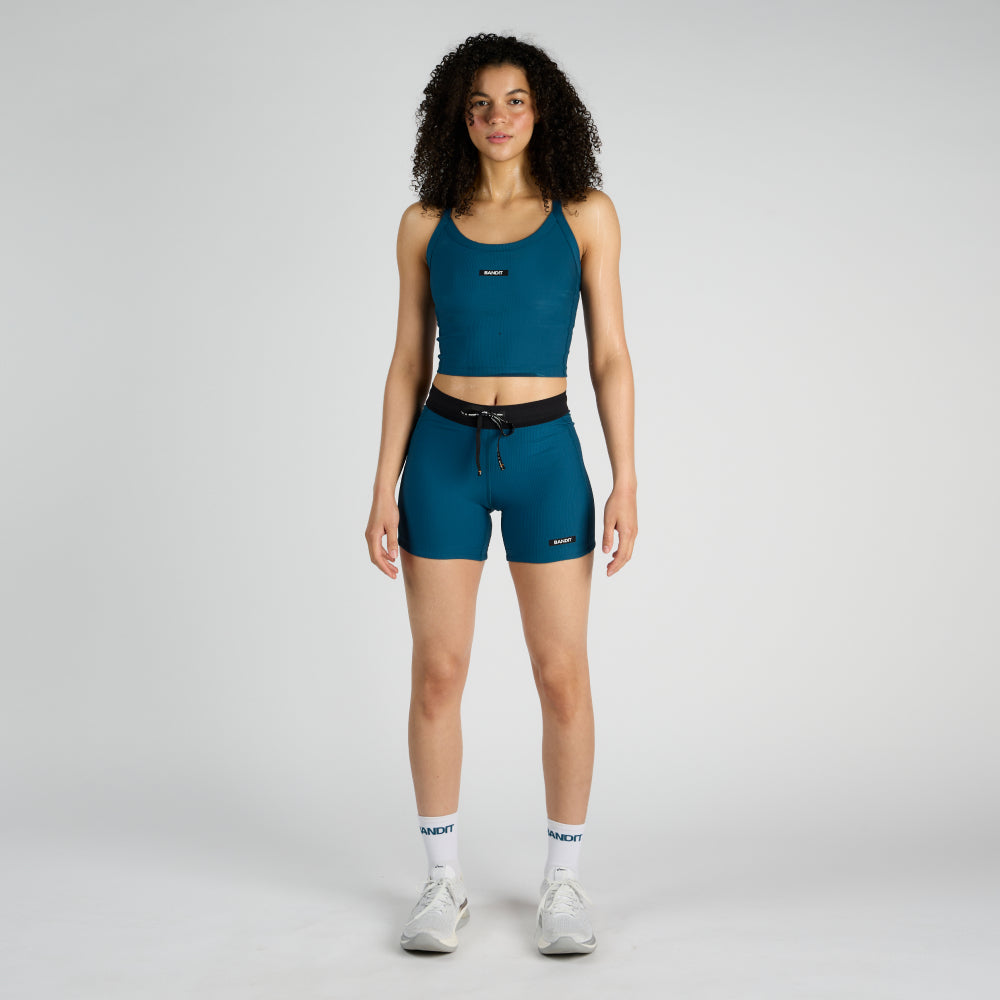 Bandit - Cadence 5" Compression Shorts - Deep Teal - Women's