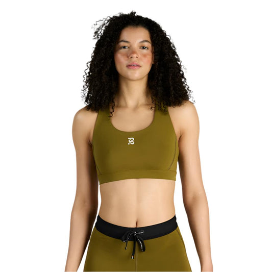 Bandit - Stamina Scoop Neck Run Bra - Moss - Women's