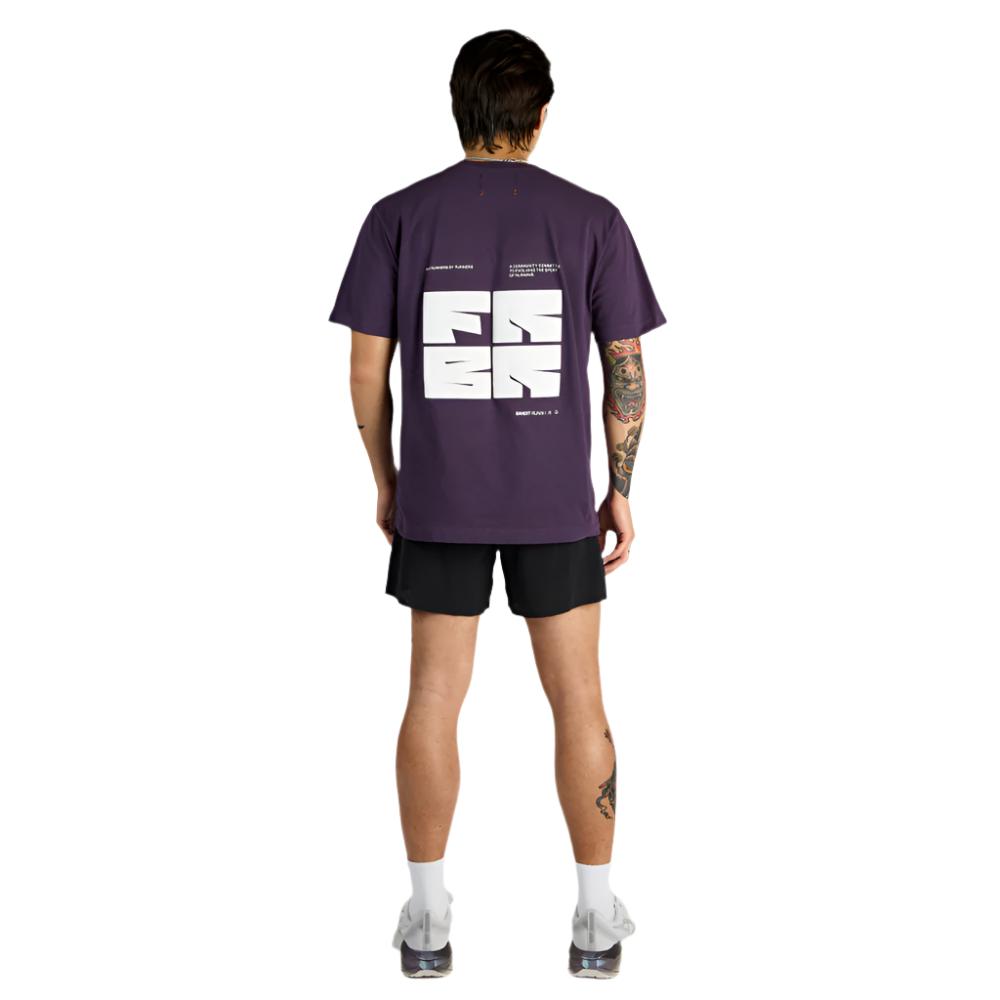 Bandit - For Runners By Runners Cotton Tee - Nightshade - Unisex