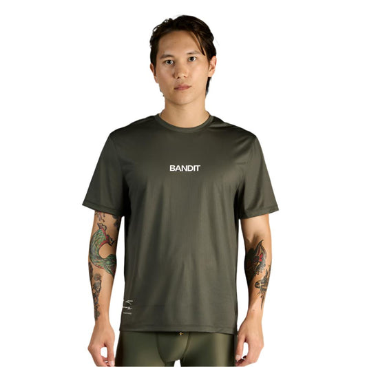 Bandit - Drift "Into The Distance" Performance Tee - Olive - Men's