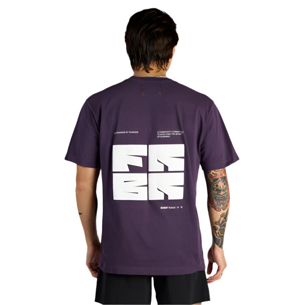 Bandit - For Runners By Runners Cotton Tee - Nightshade - Unisex