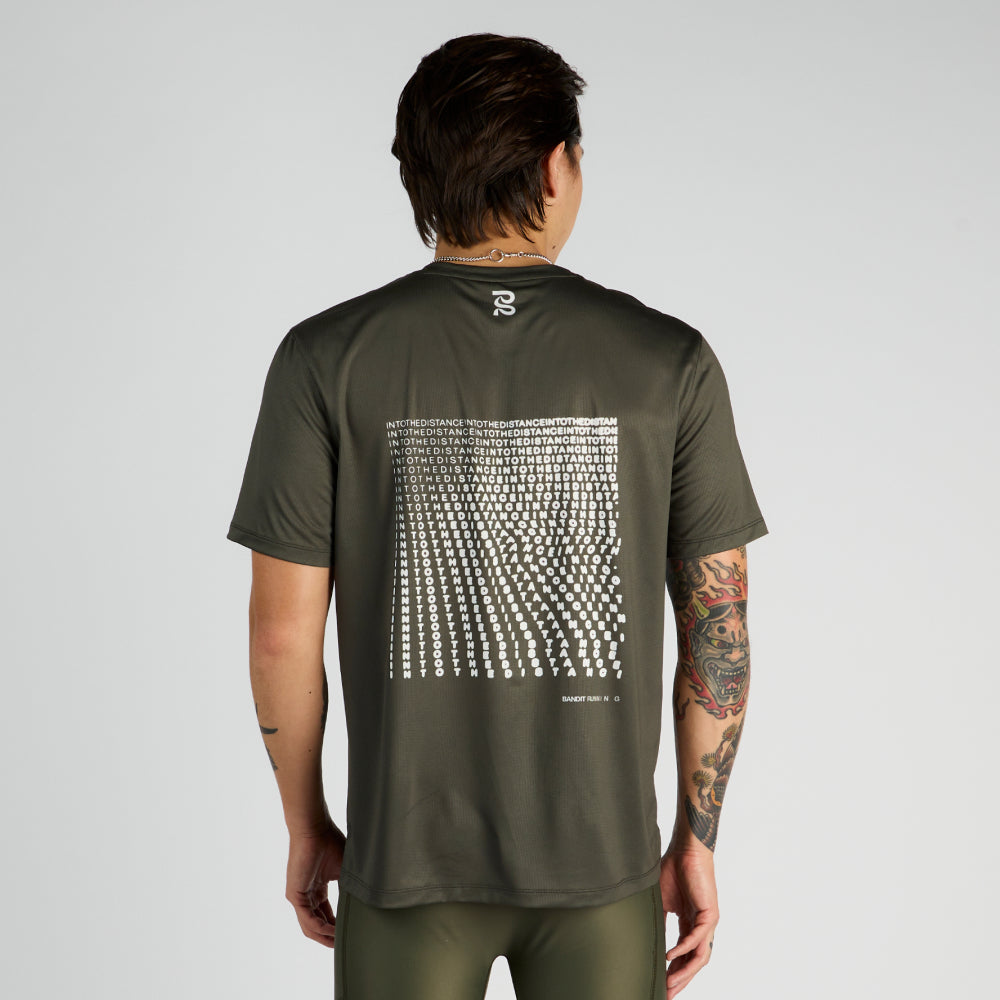 Bandit - Drift "Into The Distance" Performance Tee - Olive - Men's