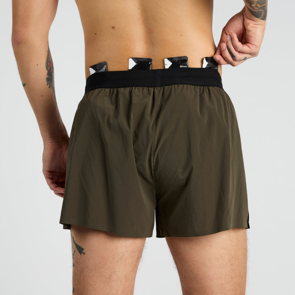 Bandit - Vento™ 3" Splitty Short - Olive - Men's